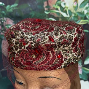 Floral Pill Box Hat - Etsy display picture 1
