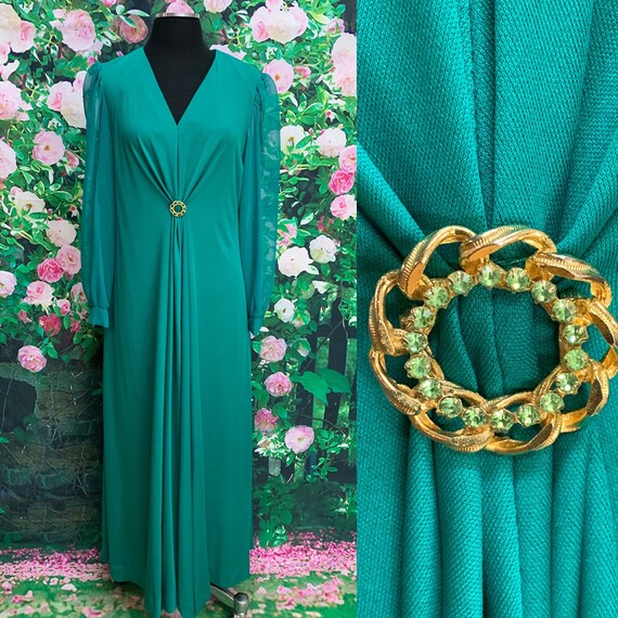 jade green maxi dress