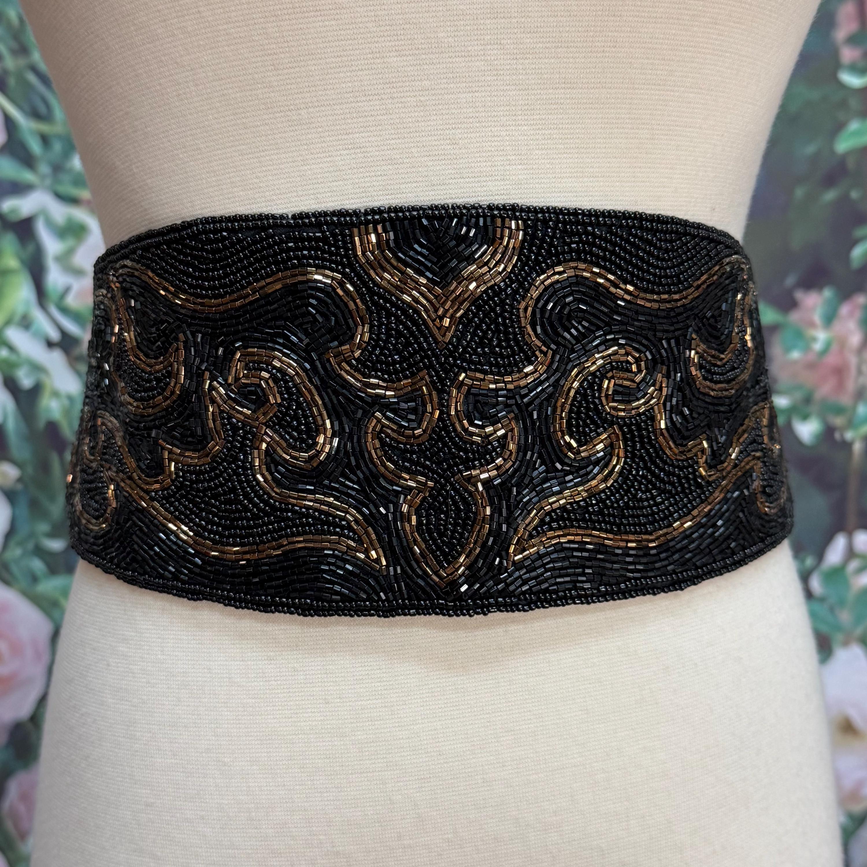 Carla Marchi Beaded Cumberbund Belt Vintage Carla Marchi RN 13711 Women main image 2