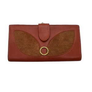 70年代 ロジャー・ギンベル ブラウン フェイクレザー スエード ウォレット