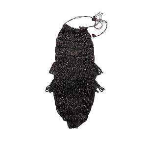 20s Purple AB Micro Beaded Reticule Bag Purse
