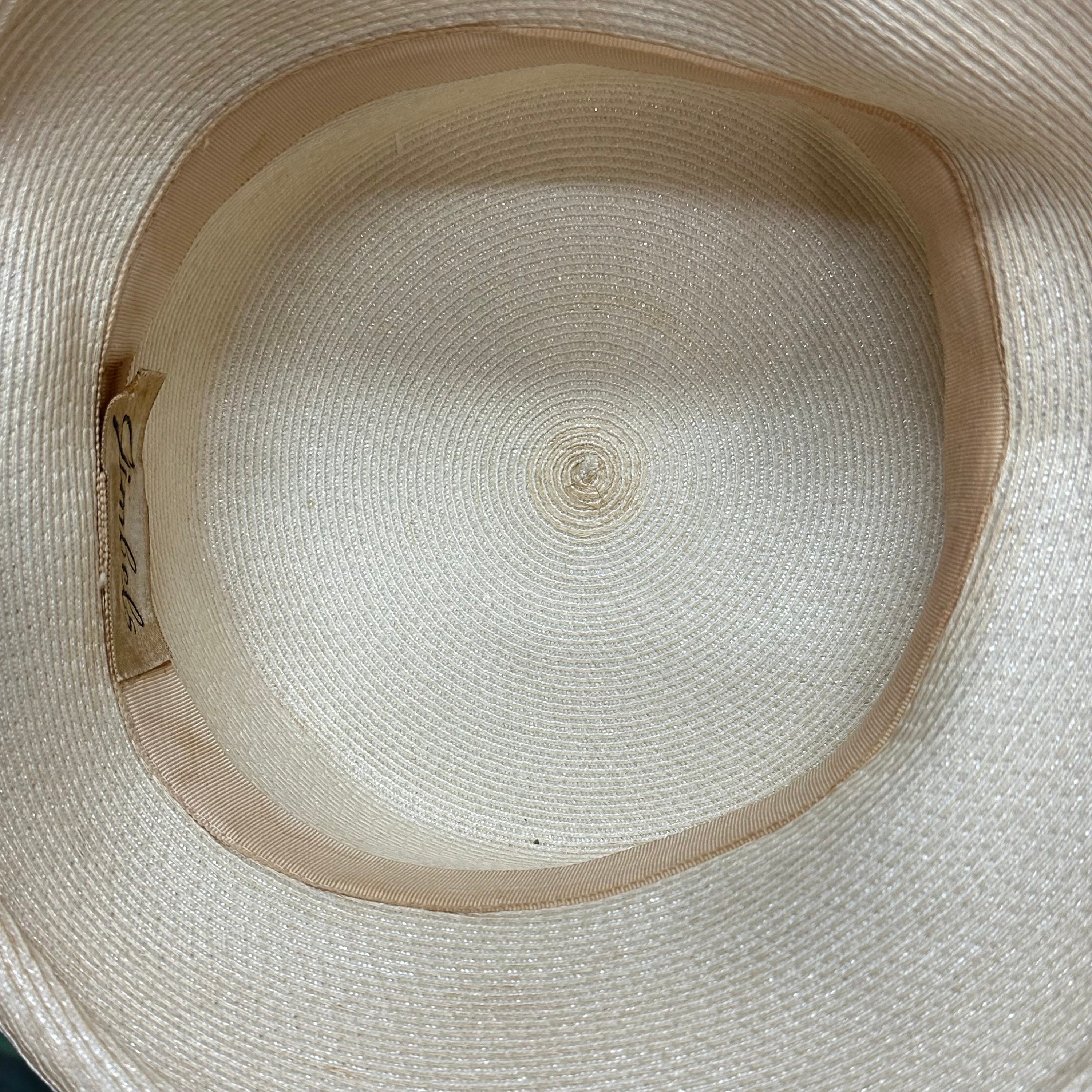 60s Gimbels Beige Straw Hat Dried Wildflower Band - Etsy display picture 3