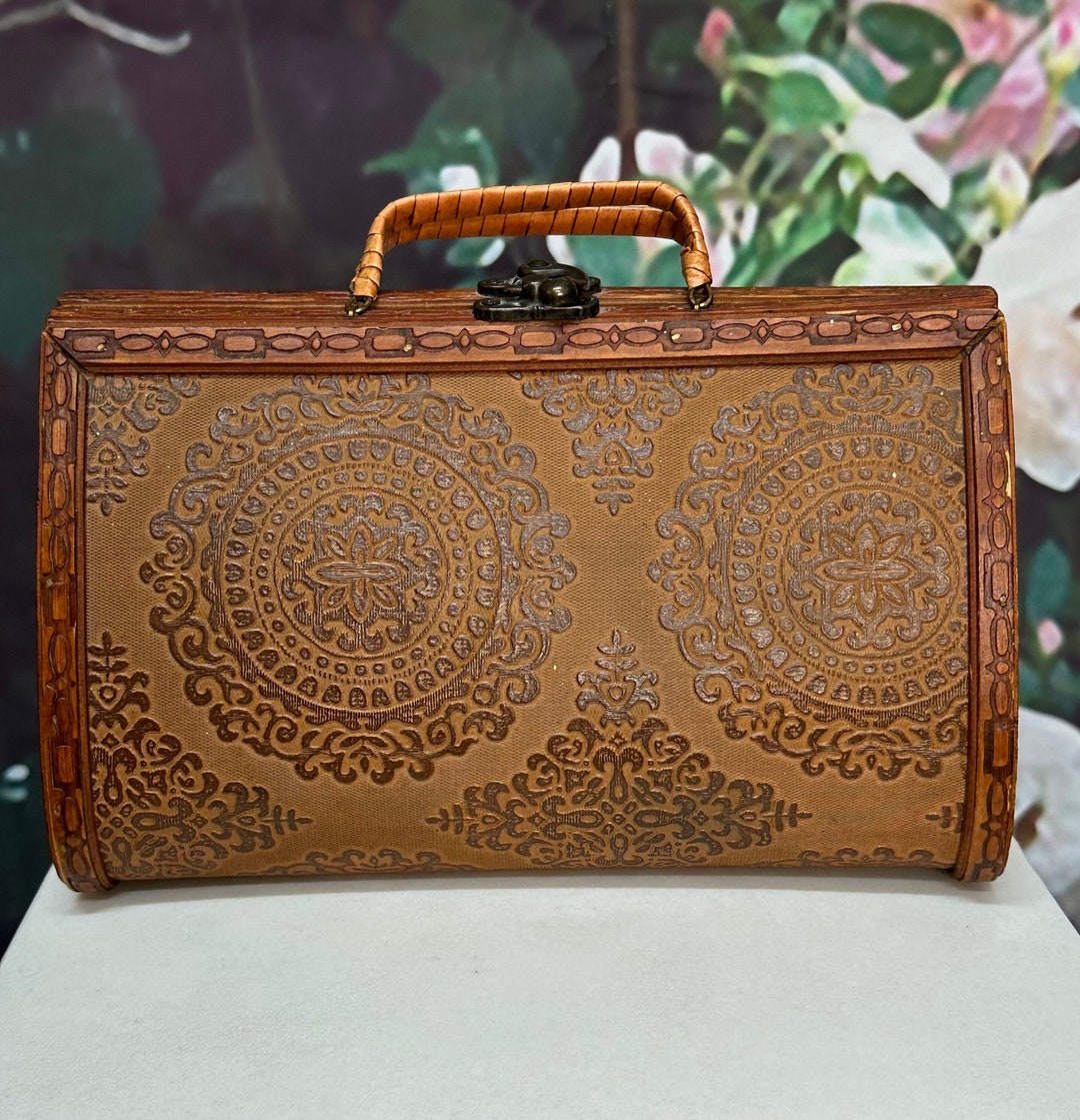 【Archivepke】ショルダーバッグ★Oval file bag★Vintage wood Archivépke