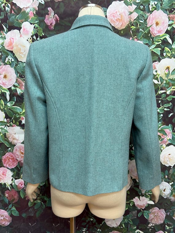90s Pendleton Teal Blue Wool Jacket - image 6