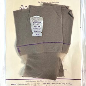 50s Belle Sharmeer Seamless Stockings Nylons Size 9
