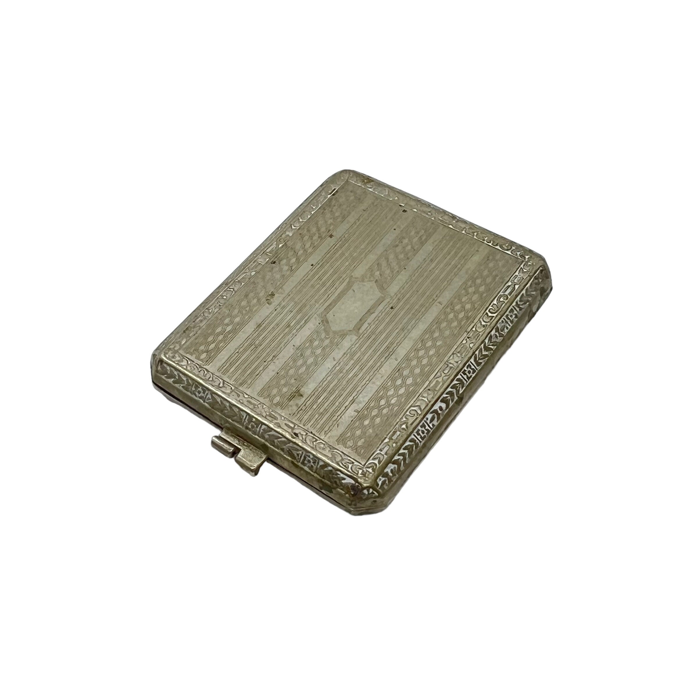 Antique Edwardian Silver Brun Mill Co Card Case - Etsy