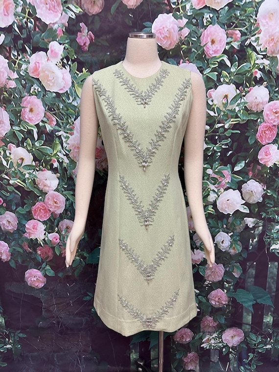 pale green cocktail dress Women's Lanto Asymmetric Neck Midi Dress Pale Olive Green S/M/L/Customize  MEAN BLVD main image 0