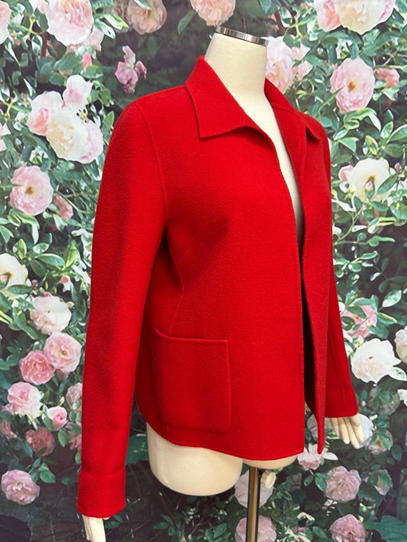 70s Pendleton Red Merino Wool Jacket - image 3