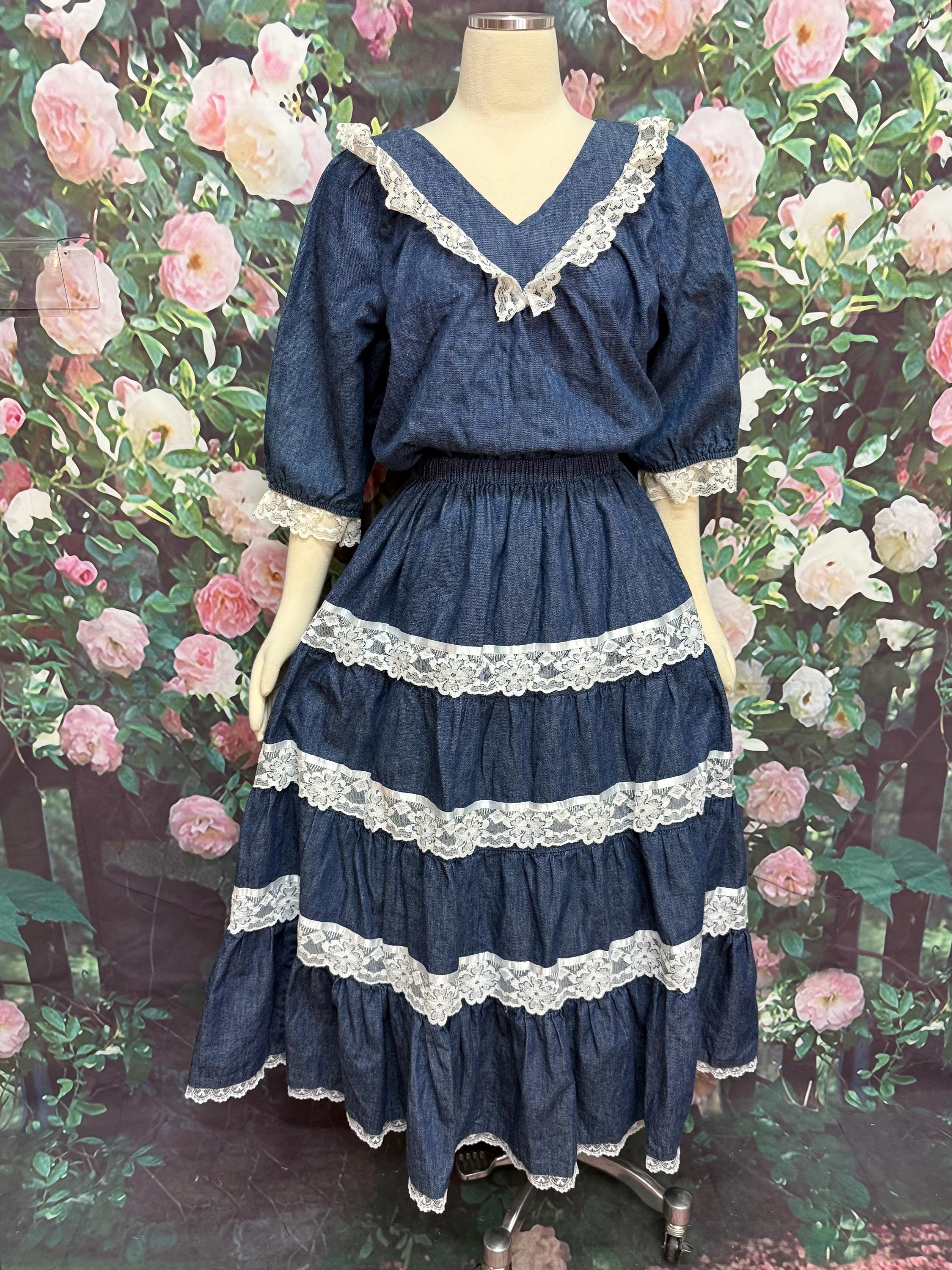 1970s Denim Dress - Etsy
