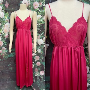 70s Gilead Raspberry Pink Nightgown Sexy