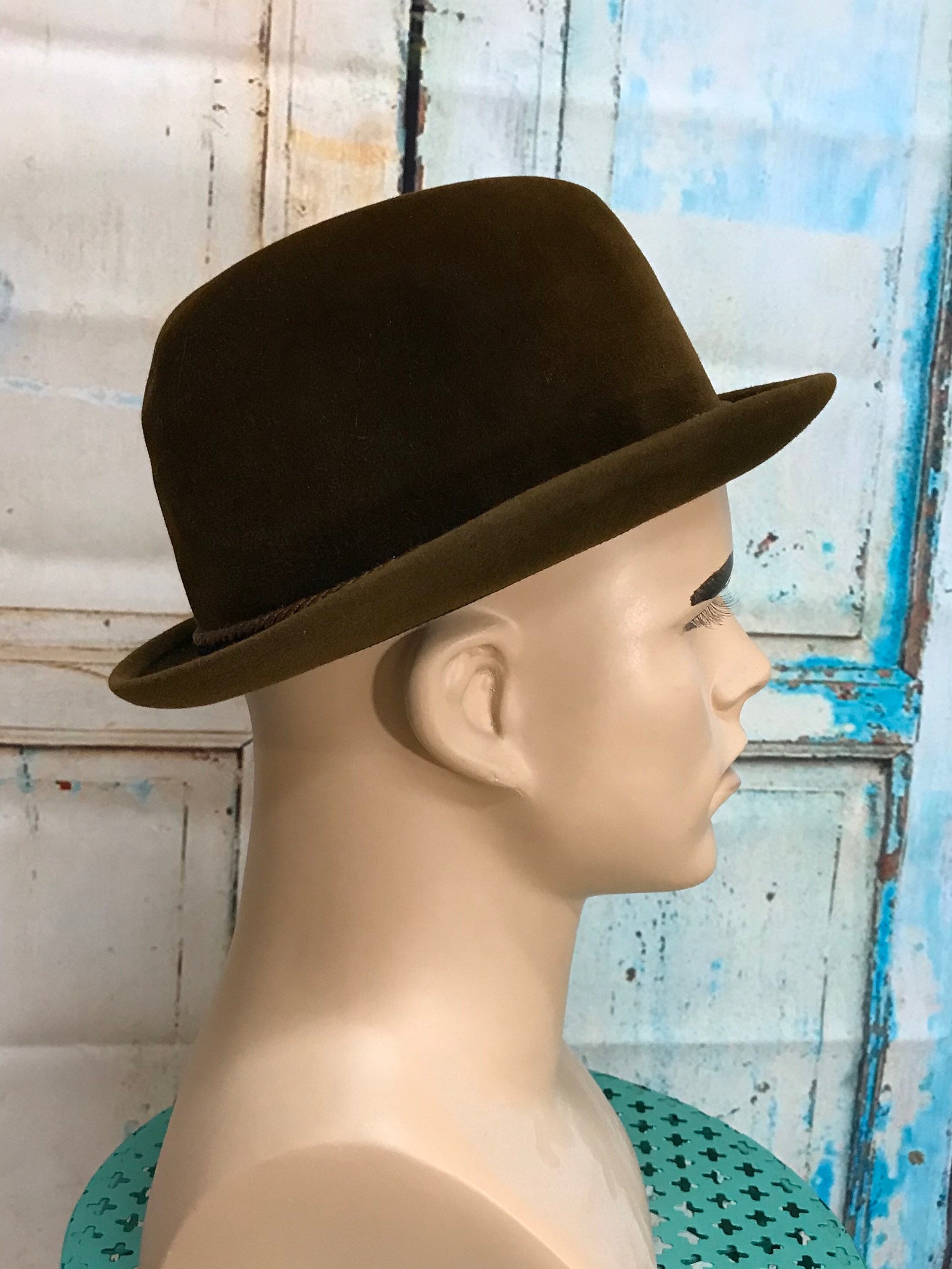 50s Mens Brown Fedora Hat Kevin McAndrew Broadway Etsy