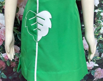 70s Green Skort Leaf Pocket by Etonic XS