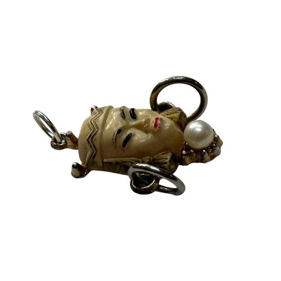 50s Selro Selini Asian Princess Pendant Unsigned View 3