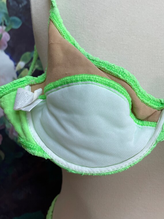 90s La Blanca Lime Green Bikini Underwire Swimsuit Gem