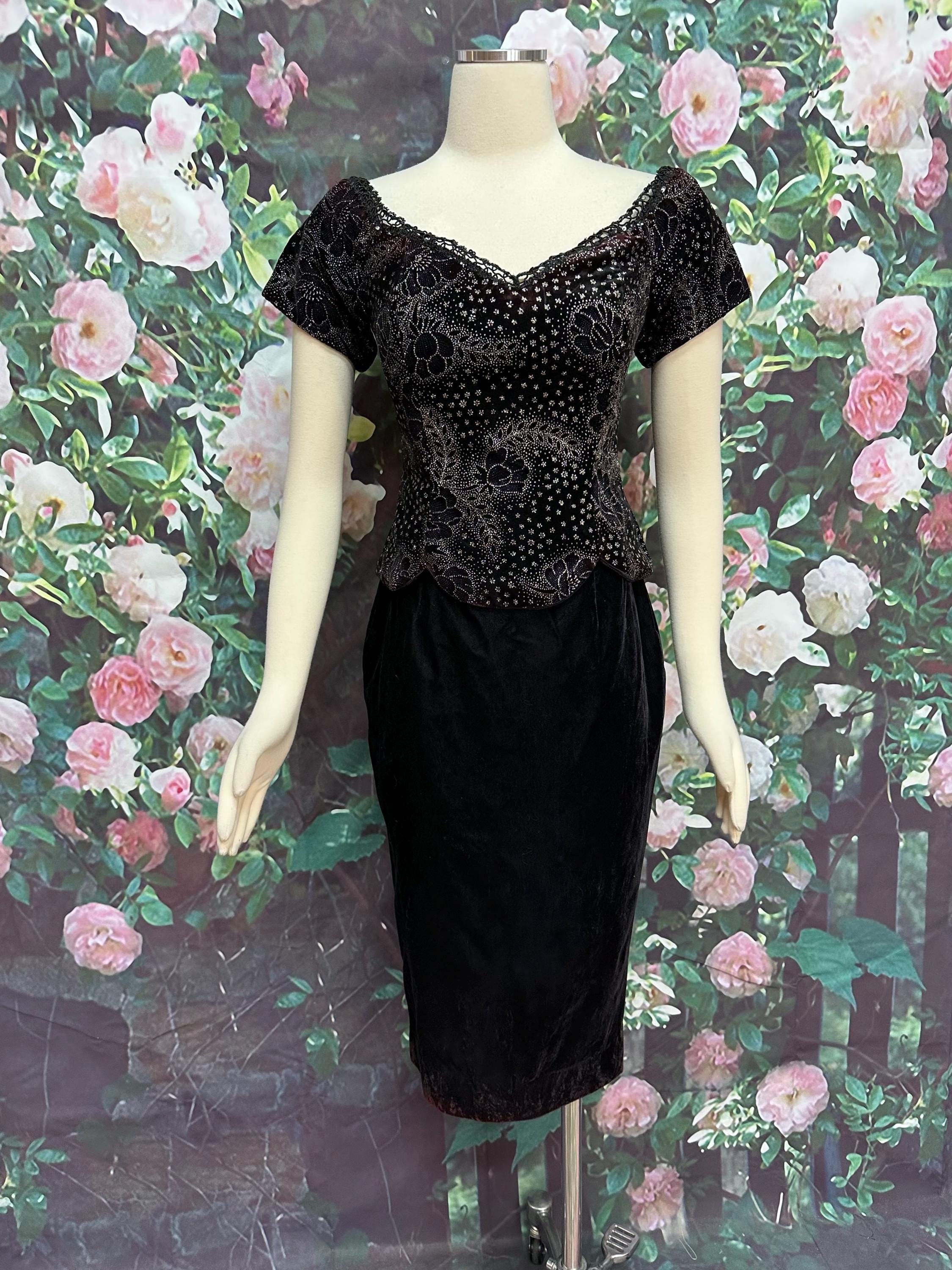 80s Glitter Dress - Etsy