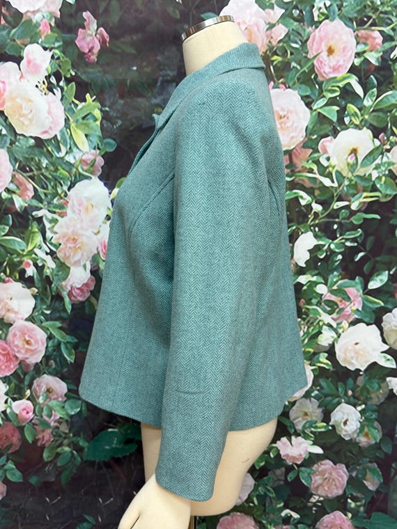 90s Pendleton Teal Blue Wool Jacket - image 5