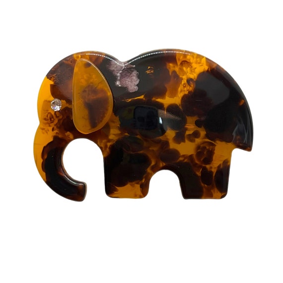 70s Faux Tortoiseshell Elephant Hair Barrette