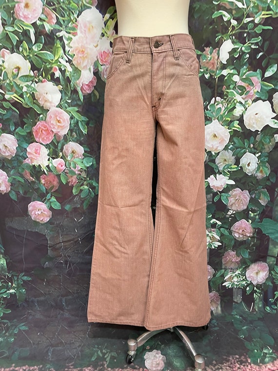 70s Levis Mauve Pink Jeans Bell Bottom Low Rise Flared Pants - Etsy