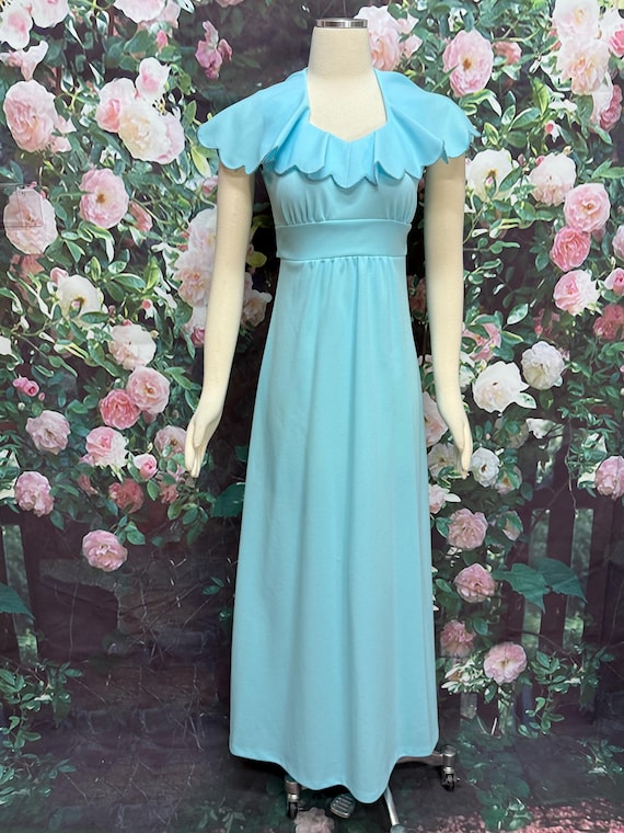 princess polly baby blue dress ASOS LUXE Curve gem encrusted mini dress with pearl embellishment &  scalloped hem in blue main image 0