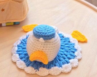 Handmade Crochet Hands Free Phone Stand (1) - Duck
