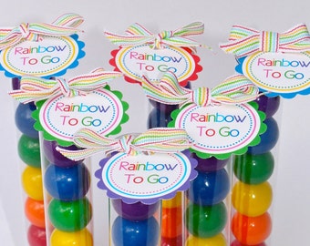 Rainbow To Go Tags