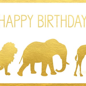 Gold Foil Safari Backdrop by Bloom