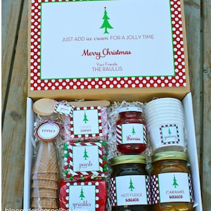 Christmas Sundae Kit Printables image 2