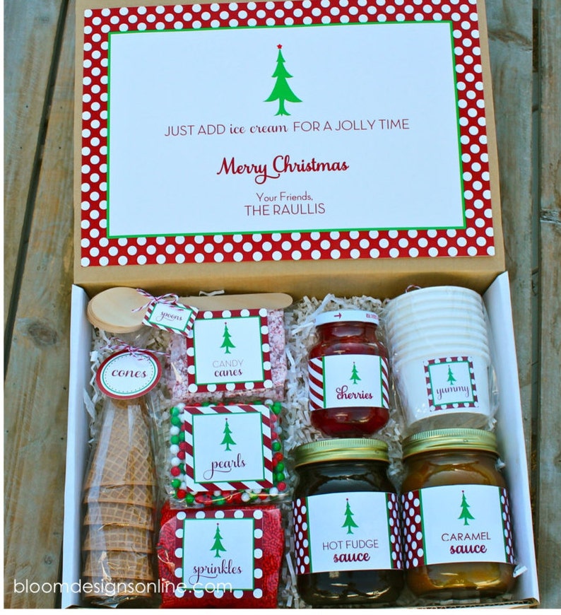 Christmas Sundae Kit Printables image 2