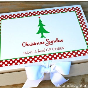 Christmas Sundae Kit Printables image 1