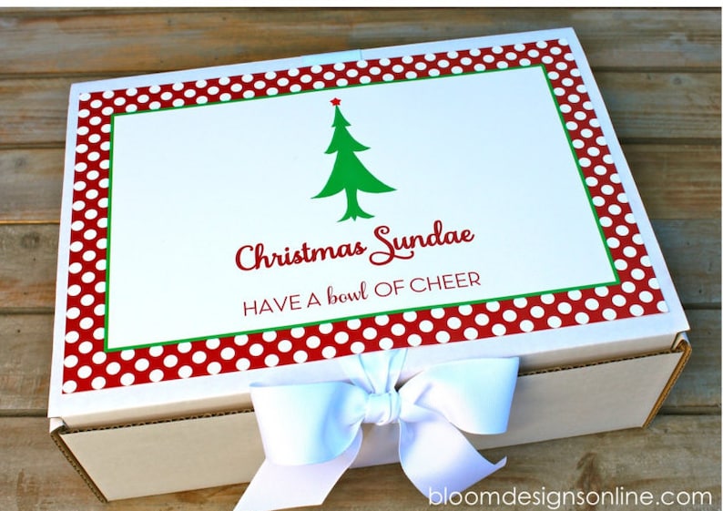 Christmas Sundae Kit Printables image 1