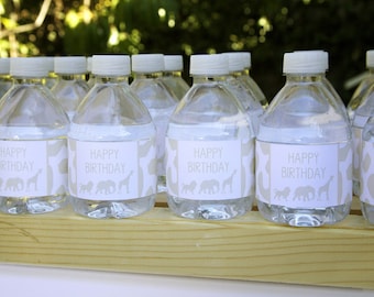 SAFARI Bottle Wraps- Safari Party by Bloom