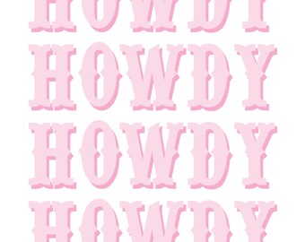Poster HOWDY BLEU et ROSE