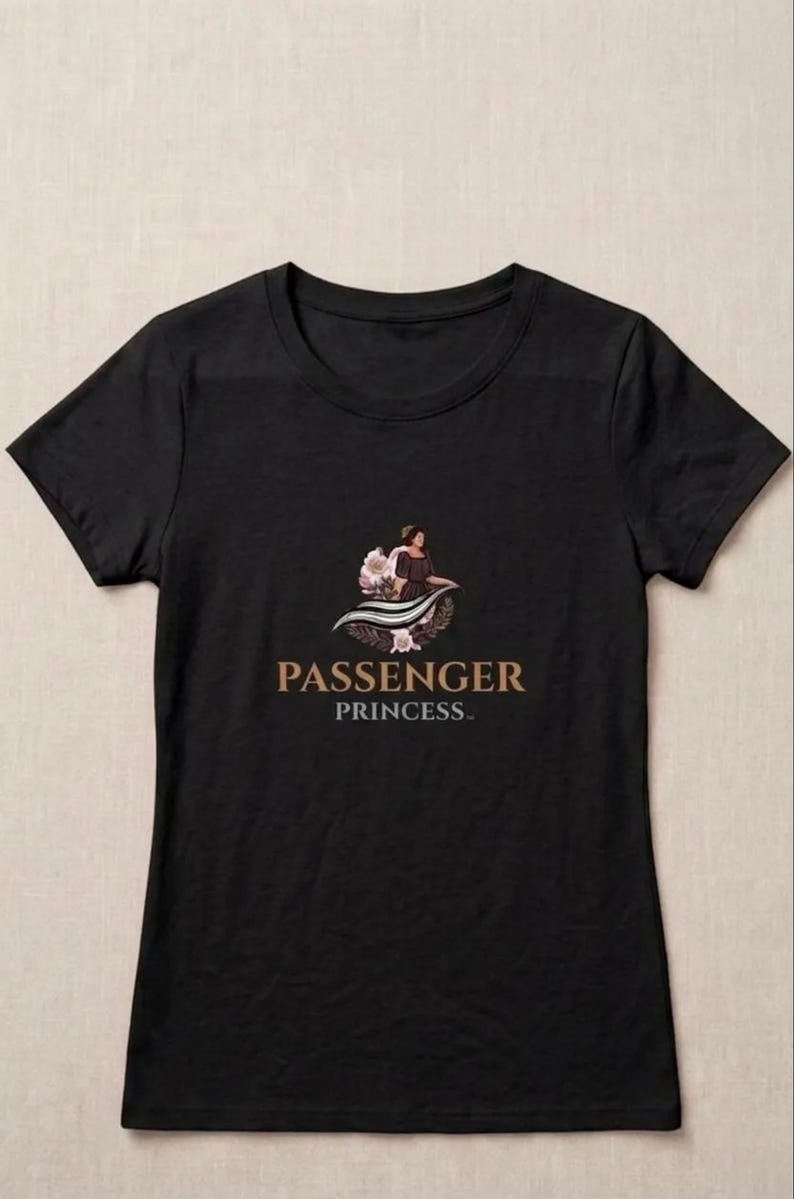 Passenger Princess Lettering Passenger Princess Elegant Pinay Slim Tshirt for the Fashionable Ladies ...