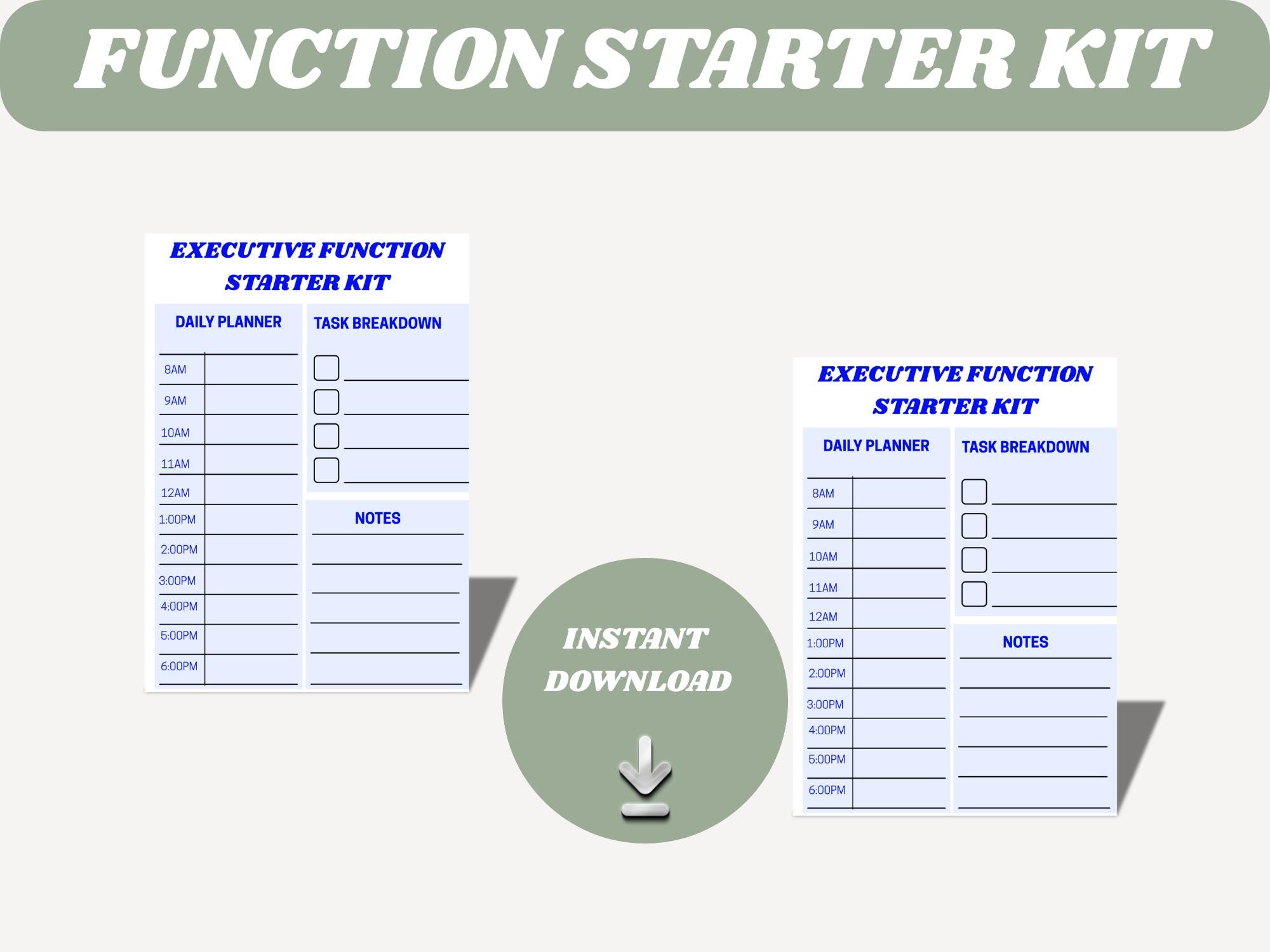 Task Breakdown Printable for Kids ADHD Task Planner PDF Step by Step ...