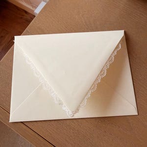 Lace envelopes