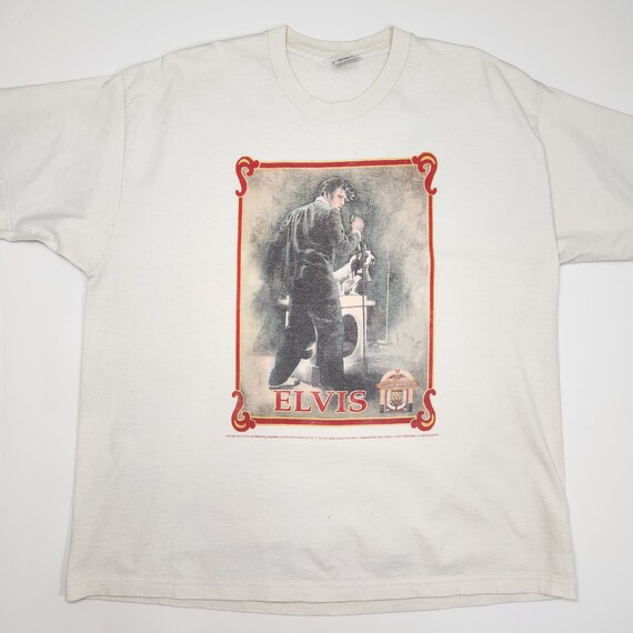 Vintage 90's Elvis Legends and Heroes Graphic Tee… - image 1