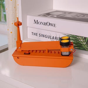 DIY Paper Airplane Launcher Kit | STEM Engineering Toy | 3D Printed Boat Model | Educational Science Toy | Desk Play Kit | Gift for Kids