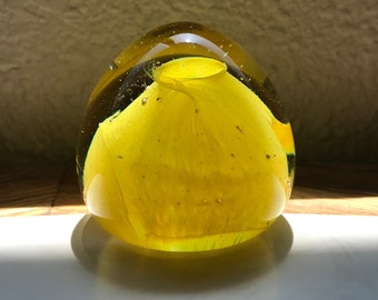 Mini Magic Pluton - handmade art glass paperweight