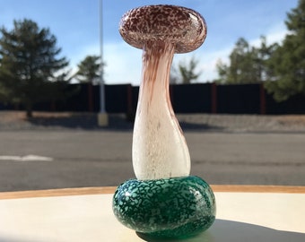 Forest Magic Deluxe Mushroom - hand blown art glass sculpture