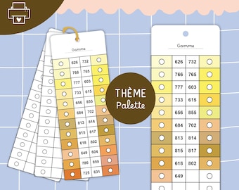 Blank Color Swatch Cards, Printable Palette Theme | Color Grid for Markers and Pencils to Fill In, Color Swatch Cards, Coloring Pages, Templates, PDF