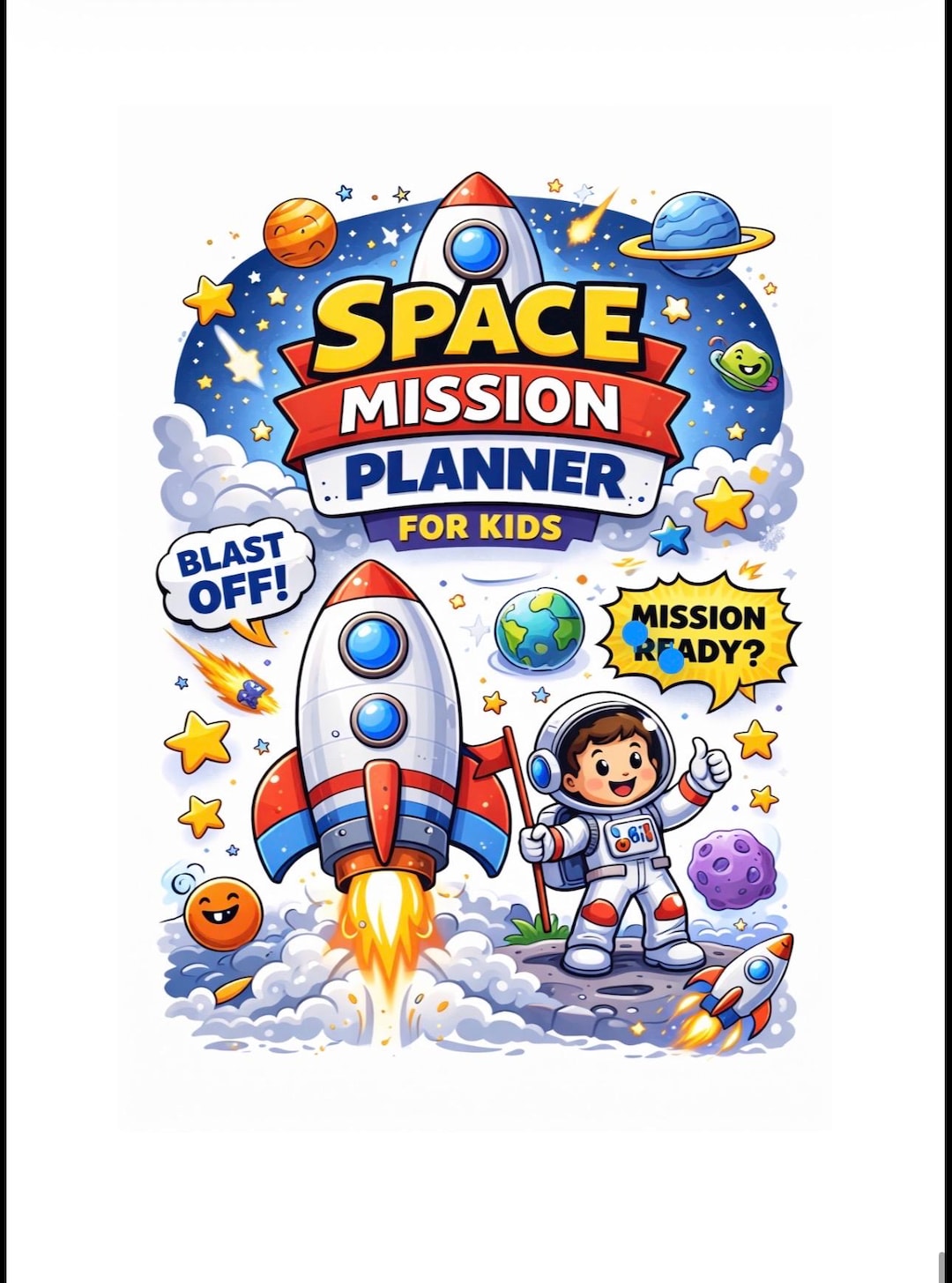 Space Mission Planner for Kids Printable 20 Page Bundle – Daily ...