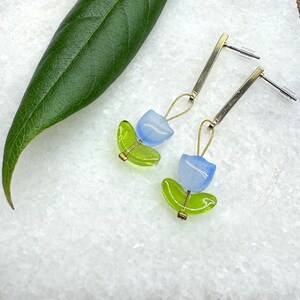 Tulip earrings - Spring flowers earrings - floral earrings - cute earrings