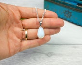 Colour changing opalite necklace gifts - opaline jewellery - gemstone necklace - moonstone necklace - crystal necklace
