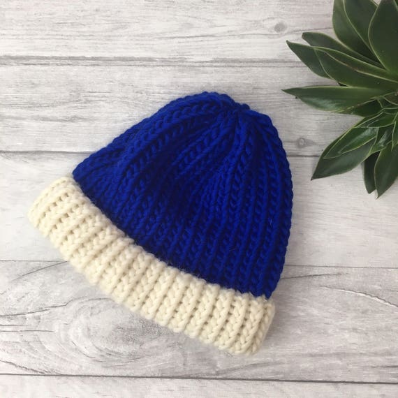 royal blue wool hat