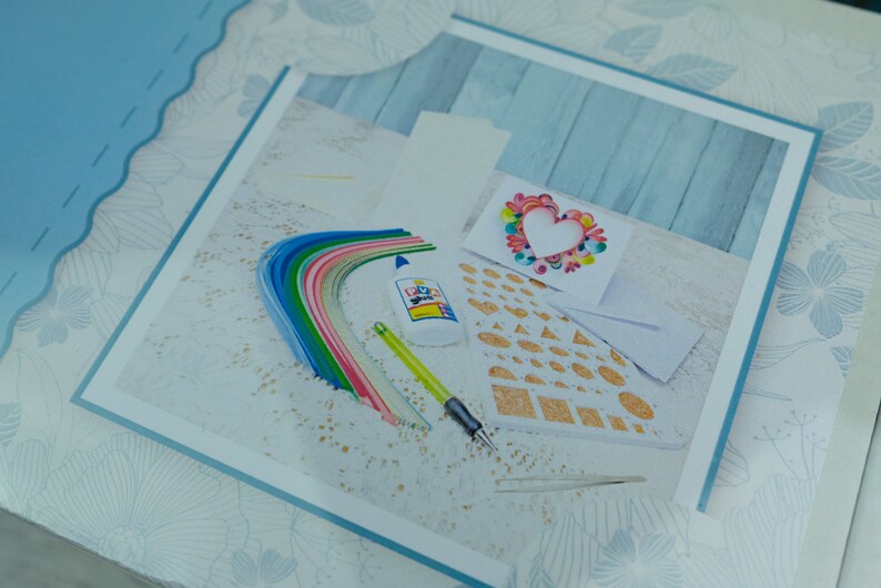 DIY Paper quilling craft kit, paper craft kit, make your own cards image 4