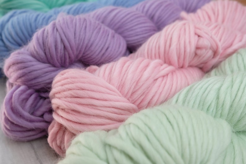 Unicorn Yarn Pack Pastel Tones Yarn Knitting Wool Yarn Etsy