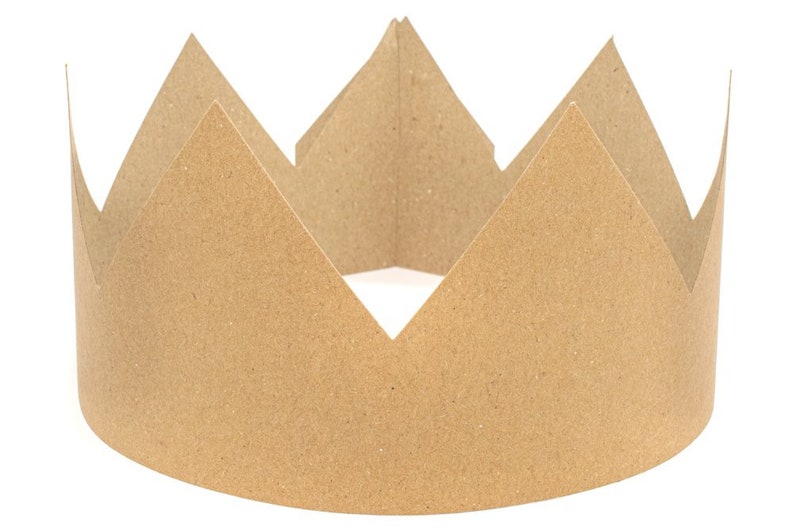 Chapeaux de fête de luxe Chapeaux de mariage Chapeaux de cracker de Noël Paquet de 6, chapeaux de fête écologiques, couronne de fête en papier, boîte de réveillon de Noël mariage rustique image 1