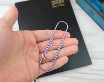 Metallic purple extra large planner clip