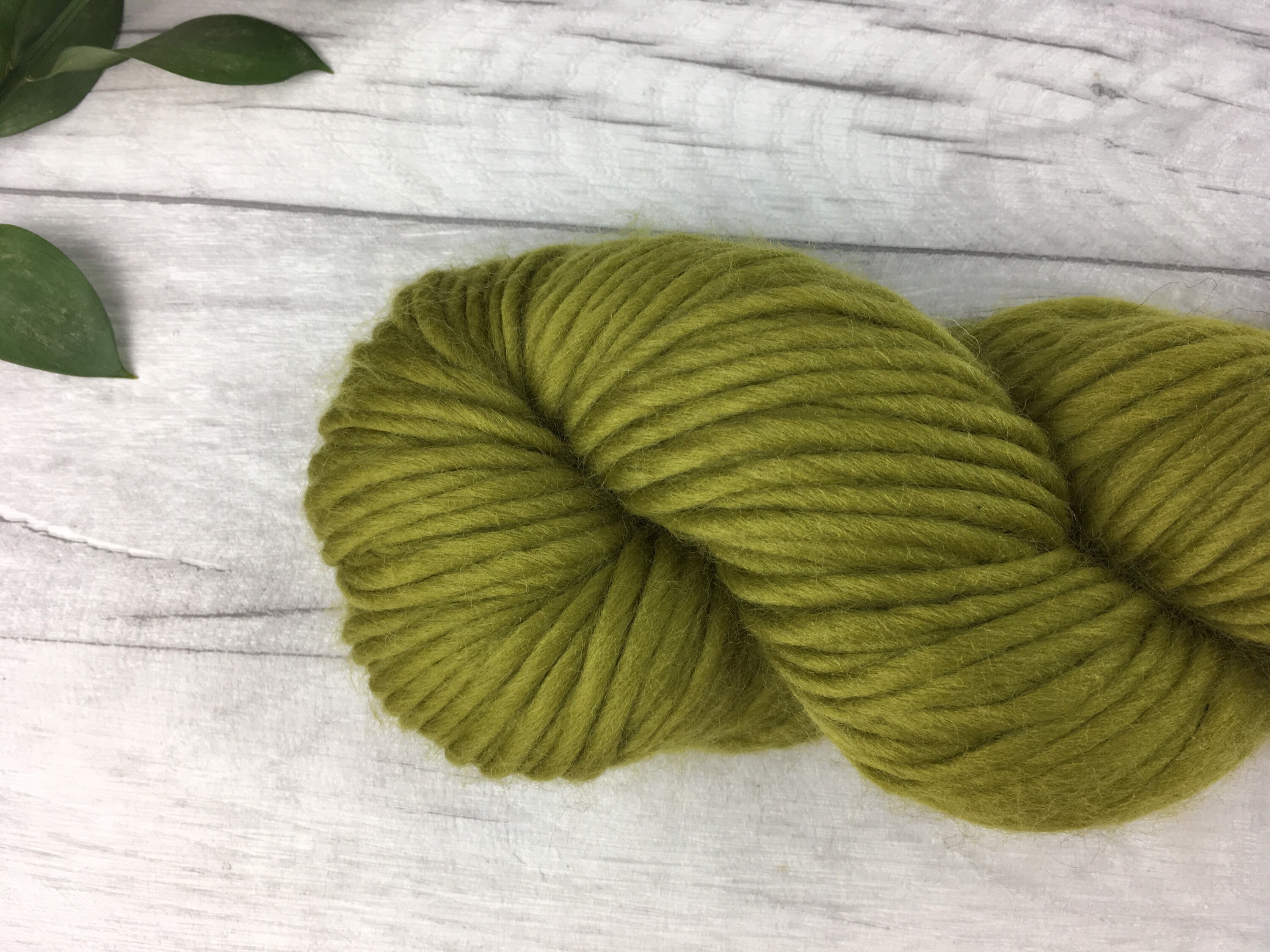 Moss green soft merino wool yarn super bulky yarns chunky Etsy