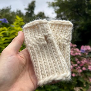 Small child gloves - British wool toddler gloves - fingerless gloves